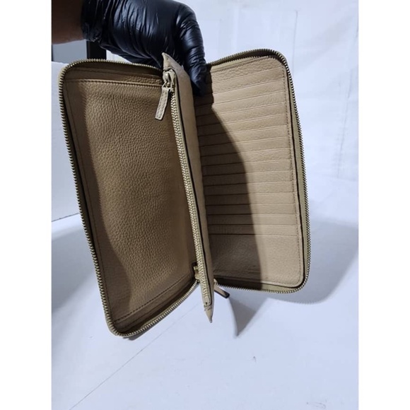 Authentic Gucci Soho GG Logo Continental Wallet Beige - Picture 14 of 15